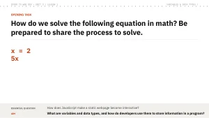 Slide 2: Opening task