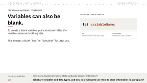 Slide 7: Blank variables