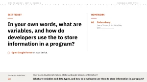 Slide 14: Exit ticket